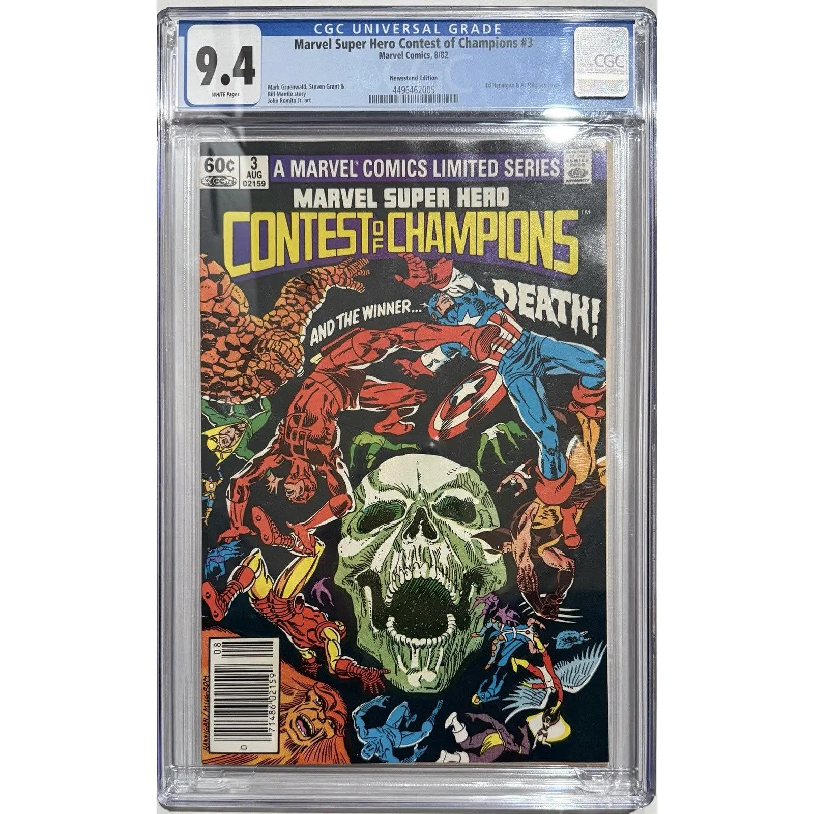 Marvel Super Hero Contest of Champtions #3 (1982) | CGC 9.4 | Newsstand