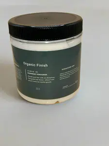 Organic Finish Maximum Strength Leave In Hair Milk with Aloe Vera Glycerin & 10 Herbs for Hydration Smoothness & Stronger Healthier Strands