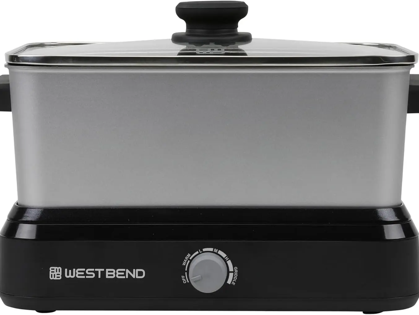West Bend 5-Quart Slow Cooker with Variable Temp, Travel Lid, and Thermal Carrying Case