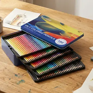 180 Colored Pencils, Rich Pigment Soft Core Coloring Pencils Set , Professional Color Pencils for Artists Kids Adults Coloring Sketching and Drawing,Organized in Presentation Tin Case