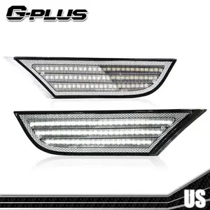 Fit For 2018-2022 Honda Odyssey White+Amber Full LED Side Marker Light Lamp 2pcs Side Lights G-PLUS