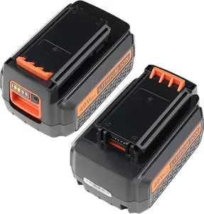 LBX2040 40V Lithium Battery: Replacement for Black and Decker 40 Volt MAX LBXR2036 Compatible with 36V Charger 2 Pack makita battery