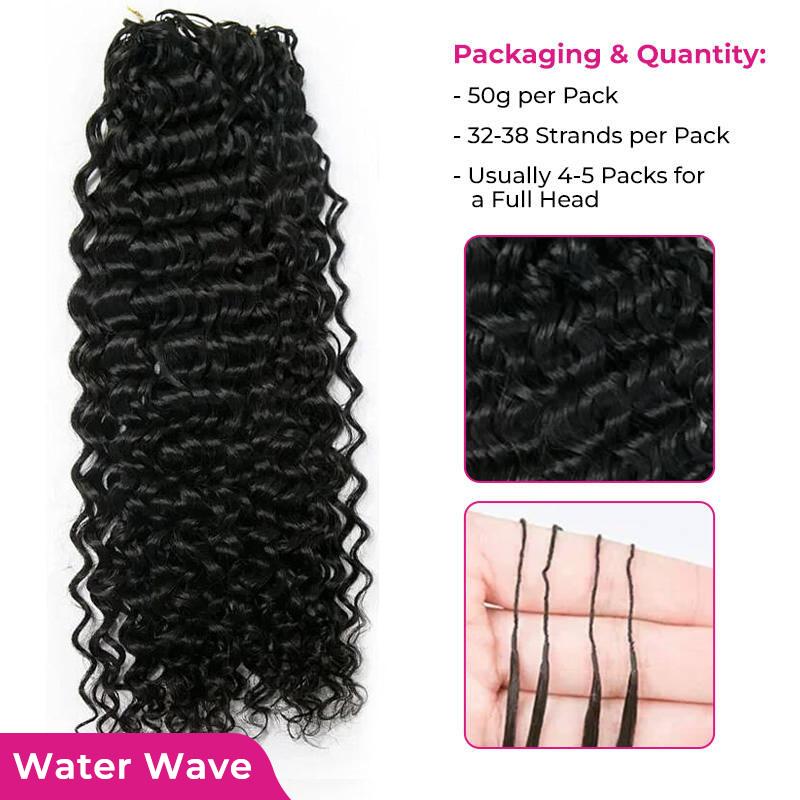 ISEE HAIR Burmese Curly Crochet Braid Hair Extensions Miracle Knots Human Hair Extensions Knotless Pre-Separated 50g/Pack Vacation Hair #Summervibe#ISEECrochetNewArrivals