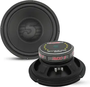 5 CORE 8 Inch Car Woofer Audio 200W 4Ohm Deep Bass Replacement Subwoofer 55-5kHZ Frequency Polypropylene Cone 86dB Sensitivity CCAW Voice Coil Component