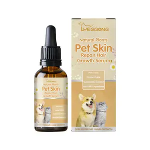 Yegbong Pet Skin & Coat Care Serum for Dogs Cats with Glycerin Panthenol Wound Cleaning Moisturizing Nourishing Treatment for Healthy Skin Hair