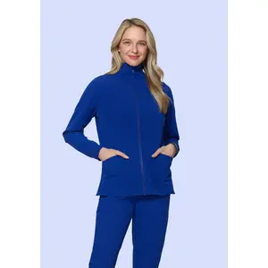 Women's Modern Scrub Jacket Galaxy Blue