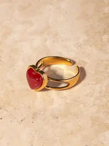 Heart Ring Adjustable Personalized Open Stackable Fashion Jewelry, Ladies Gift, Boho Style, All Seasons