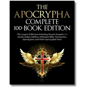 The Apocrypha: 100-Book Edition w/ Gnostic Gospels, 1–3 Enoch, Jasher, Jubilees, Testaments, Ethiopian Texts & More Spiritual Guidance Experiencing Stories  Woman's New Life daily inspiration bible study beautiful wisdom volume Palm-Size Key God secret te