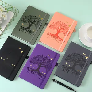 Premium Faux Leather Notebook with 200 Thick Lined Pages, Ideal for Work School Travel Business Daily Notes