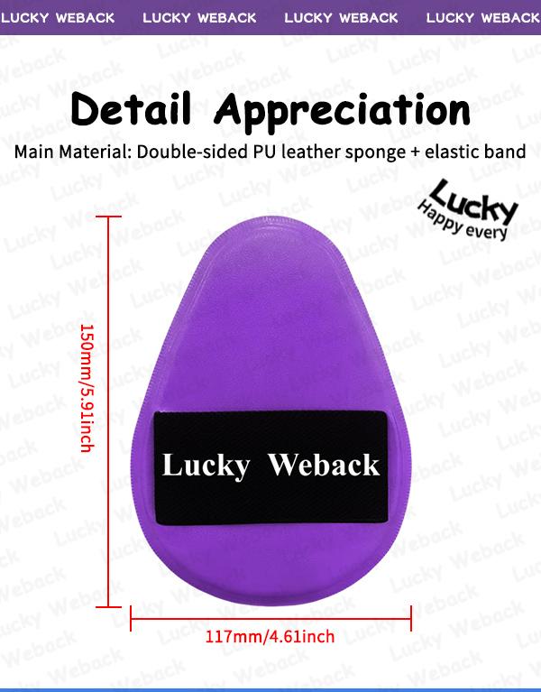 Weback Jumbo Body Puff – Super Soft, Quick Application, Saves Lotion & Oil, Easy to Clean for Body Lotion, Sunscreen