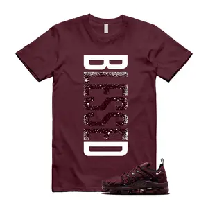 Unisex T-shirt - VaporMax Night Maroon Burgundy Cedar White Black Plus Air T Shirt Match VERTBLS. 100% Cotton. Casual Wear. Streetwear Style. Rap/hip-hop artist. T-shirt To Match Sneaker.