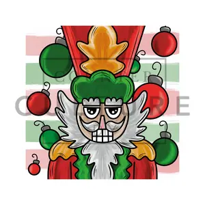 Nutcracker DTF Circular Door Hanger - Classic Design for Home Décor and Storage