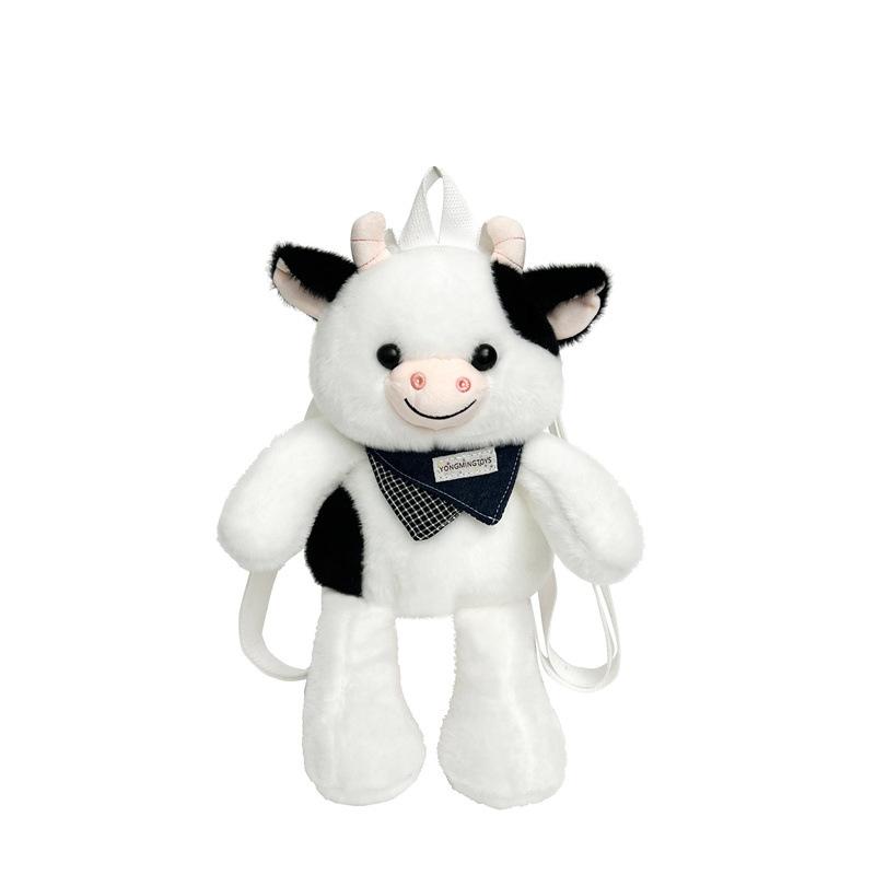 Cute Plush Animal Backpack Pillow 2-in-1 Soft Stuffed Toy Bag Kawaii Cartoon young person Gift