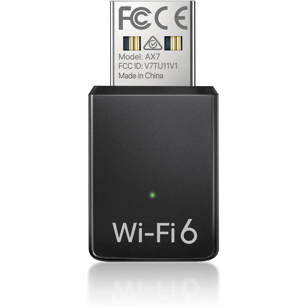 USB WiFi Adapter for Desktop PC Laptop, Mini WiFi 6 Adapter for Windows 11/10/7, WiFi 6 USB Adapter Dual Band 5GHz 600Mbps + 2.4GHz 286Mbps, USB Wireless Adapter, WiFi Dongle USB 2.0