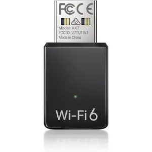USB WiFi Adapter for Desktop PC Laptop, Mini WiFi 6 Adapter for Windows 11/10/7, WiFi 6 USB Adapter Dual Band 5GHz 600Mbps + 2.4GHz 286Mbps, USB Wireless Adapter, WiFi Dongle USB 2.0