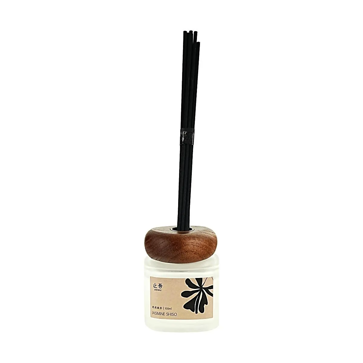 Zhiwu Bai Cao Series Flameless Aroma Diffuser - Jasmine Perilla, 100ml, Long-Lasting Home Fragrance with Rattan Sticks Zhiwu Bai Cao Series Flameless Aroma Diffuser - Jasmine Perilla, 100ml, Long-Lasting Home Fragrance with Rattan Sticks