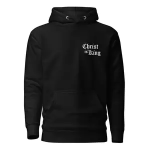 LEGENDARY Christ is King Hoodie | Old English Font | Premium cotton with metal eyelets