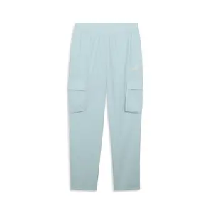 PUMA Womens Essentials Small No. 1 Logo Woven Cargo Pants Casual - Green PUMA Womens Essentials Small No. 1 Logo Woven Cargo Pants Casual - Green
