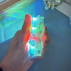 Stress Relief LED Light Up Keys Mechanical Keyboard Keychain, Fun Transparent Design Light Toy Backpack Keychain, Car Unique Keychain Fun Gift Option for Him Her Stress Reliever