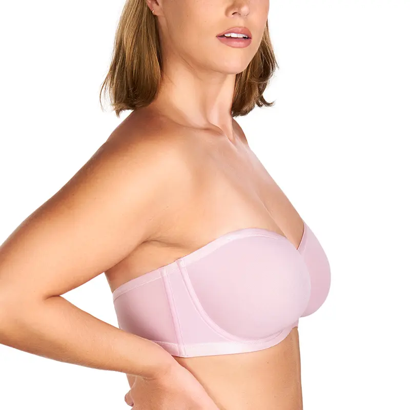 HSIA Bella Women's Convertible Strapless Minimizer Bandeau Bra Underwire Unlined for Large Bust 3
