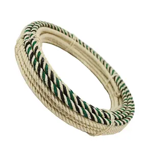 Green 55FT Ixtle Maguey Lariat 4 Strand Lasso Rope Soga Charra