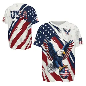 Bald Eagle USA Soccer Jersey 2026, V-Neck Quick-Drying Casual America Soccer Jersey Players, USA Soccer Jersey For Men, USA Team Soccer Fans Gift
