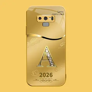 Suitable for [Galaxy Note9] high-end phone case🤩，choose from 26 letters of the English alphabet, each with an exquisite auspicious cloud pattern to bring you good luck 995