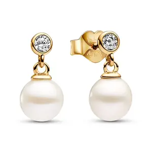 Pandora Treated Freshwater Cultured Pearl & Stone Drop Earrings 263153C01