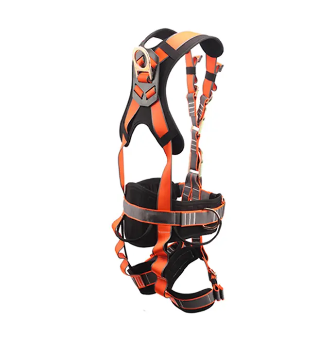 TrekkersPK Full Body Safety Harness Protective Gear - Adjustable Straps for Customizable Fit, High-Strength Polyester Webbing, Steel D-Rings for Secure Anchorage, Outdoor Climbing Vest
