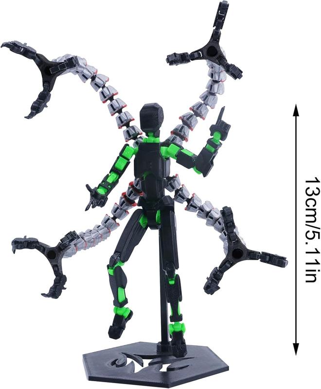 T13 Action Figure (Assembly Completed) Titan 13 Dummy 13 Figure Robot 13 Figure 3D Printed Articulated Multi-Jointed Movable Robot Model