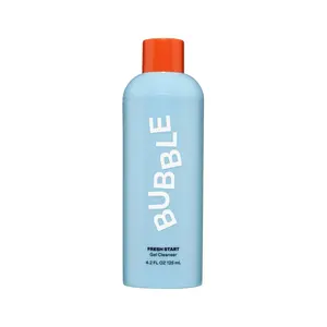 Bubble Skincare Fresh Start Gel Cleanser - Gentle Exfoliating Face Wash for Oily Skin - Gel Cleanser with Aloe Vera Juice + Caffeine to Protect and Soothe Complexion - Summer Skincare Essential(125ml)