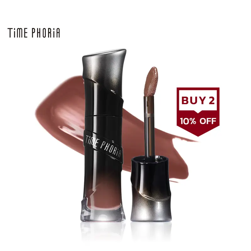 TIMEPHORIA Lunara Frost 3D Lip Gloss 002 Celesta - Stellar Collection Cosmetic, Futuristic 3D Effect, Vibrant Pink, Hyaluronic Acid, Glossy Pigment, Moisture-Blend Tint, 24h Hydration, Lip Plumper, Hydrates, Perfect for Bold Looks
