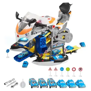 VEVOR Motorcycle Engine Toy, 25 Pieces, Motorcycle Mechanic Toy with Removable Parts, Lights Sounds, Simulated Riding Track Racing, Kids Mechanic Workshop Set for Toddler 3 Years and Up, BlueVEVOR Super Brand Day