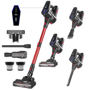 Cordless handheld vacuum cleaner, with a power of 450 watts, 45 kilopascals of powerful suction, a 2200 mAh battery that lasts for 50 minutes, has 6 functions, and the battery pack can be detached. It is suitable for pet hair and carpets.