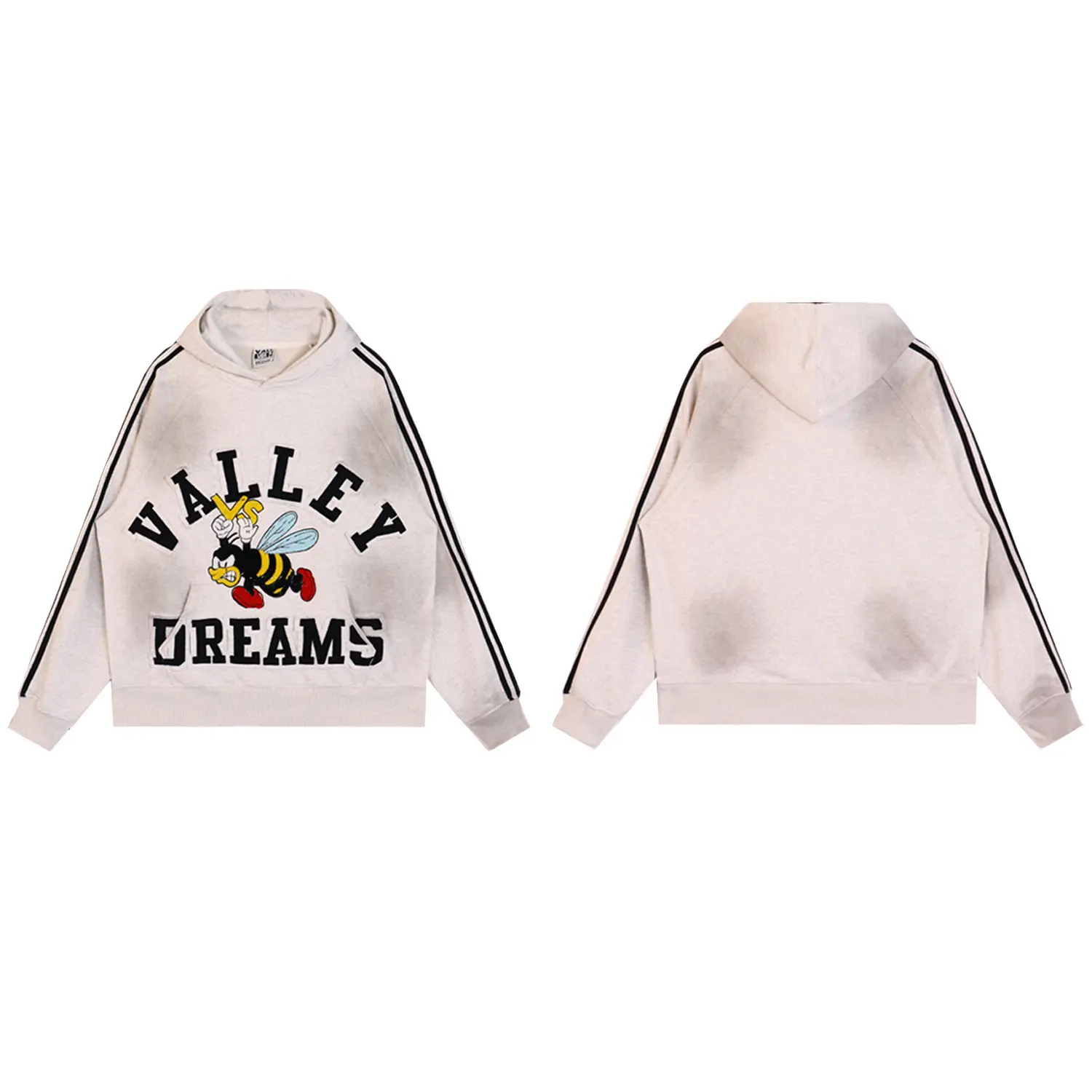 A5902 Washed Gray Hoodie