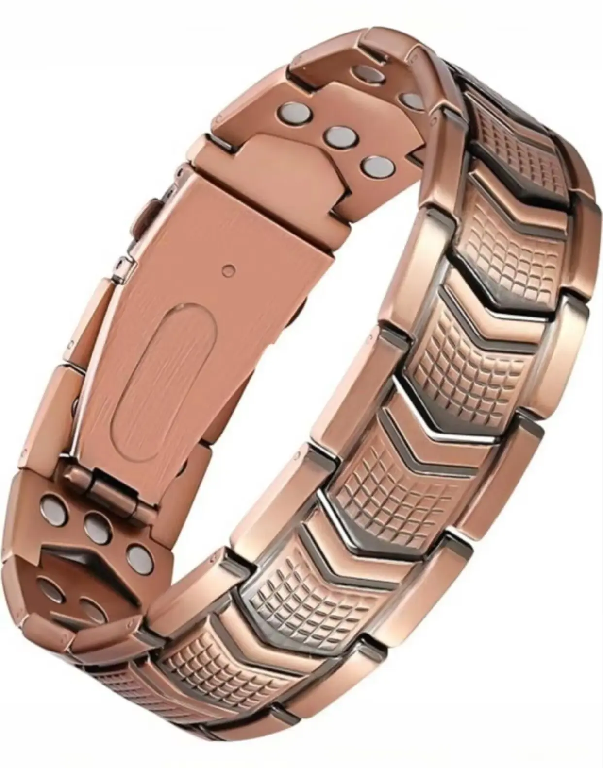 B Copper Bracelet for Men 3X Strength, Copper Jewelry with Powerful 3800 Gauss Magnets, Premium Fold-Over Clasp, Jewelry Gifts for Men Wearable,summerwins,summeroutfits,vacationoutfits,beachoutfits