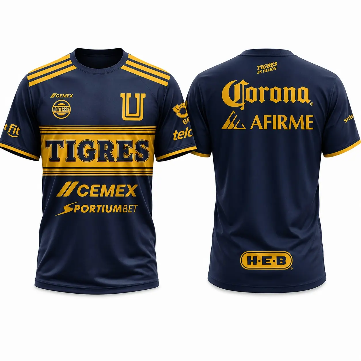 Tigres UANL Maillot Extérieur 26/27 jersey for the 2026-2027 Tshirt, Tigres Home Football Jersey