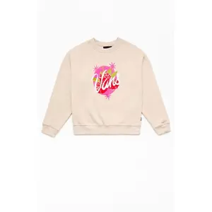 Vans Kids Berry Pop Puff Graphic Crew Neck Sweatshirt