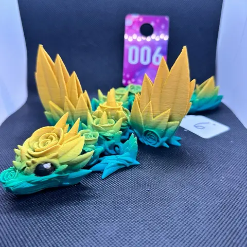 Large crystal dragon figure