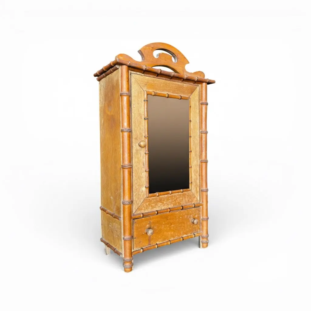 Salesman Sample Bamboo-Style Armoire