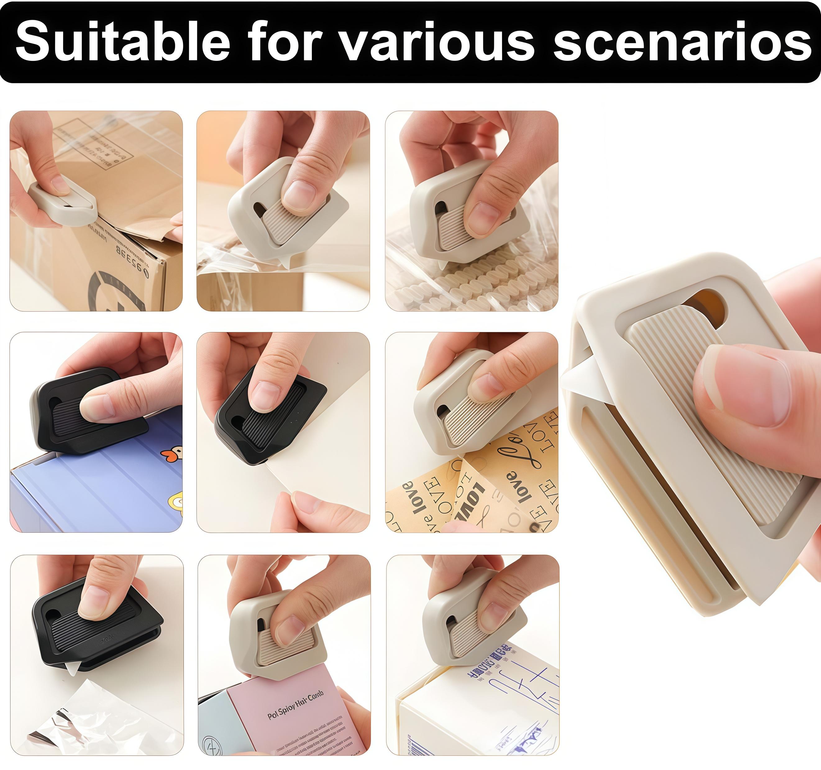 Mini Magnetic Ceramic Box Cutter, 7mm Sharp Safe Retractable Utility Knife, No Rust Pocket Letter Opener for Packages,  Boxes - Portable Safety Box Opener Tool for Home, Office, Warehouse