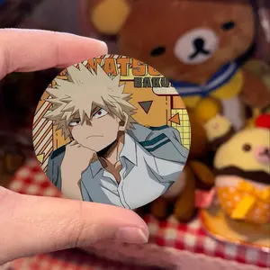 Cartoon Anime Character Katsuki Bakugo Badges Badge Metal Brooch For Bag Clothes Hat Decor Jewelry Accessories Gifts