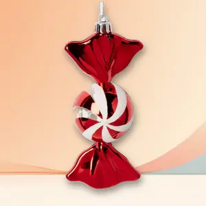 Peppermint Candy Christmas Tree Ornament Red/Whe - Wonrshop ™