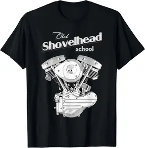 Vintage HD Shovelhead Motorcycle FLH Engine Motor Biker T-Shirt