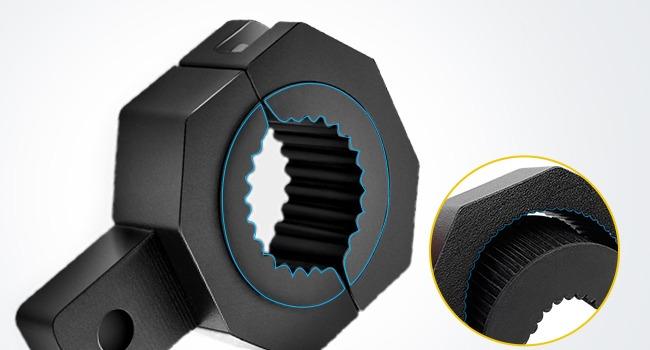 Nilight 90023D 4-Pack Standard 4PCS Mounting Bracket Kit LED Off Road Light Vertical Bar Tube Clamp Roof Roll Cage Holder,2 Years Warranty Black