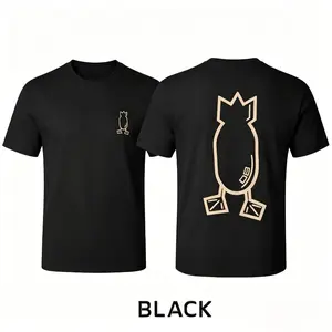 Mens Oversized Cotton Pineapple Graphic Printed Funny Short Sleeve T-Shirt, Summer Casual Tshirt for Men
