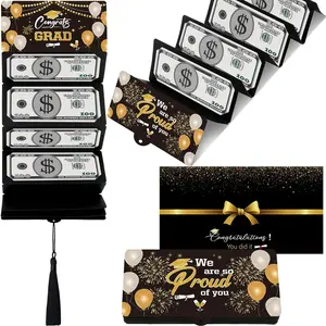 Graduation Gifts, Graduation Money Holder with 10 Bill & Card Slots and Envelope, Congratulation Cash Gift Card Holder for College Graduates 2026,summervibes