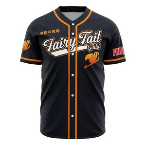 Men's Professional Fairy Tail Guild Baseball Jersey, Sports & Outdoor Clothing Top
