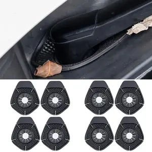 8PCS Car Wiper Hole Protective Cover, Silicone Wiper Arm Bottom Protection Pads, Wiper Dust Jacket Anti-Leaf Universal for Most Vehicles - (8 Black)