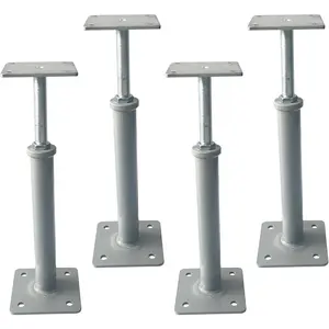 4 count Floor Jacks,House Jacks for Leveling,Adjustable Jack  11.8" - 16" Height Range,8800 lbs Height Capacity(Each),Screw Pole Jack,Basement Floor  for Stairs, Porches, Roof Beams